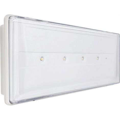 Lampe de Secours Murale LED Beghelli 19501 IP 40 Style+ 18W SE/SA 2/6H (1/3)