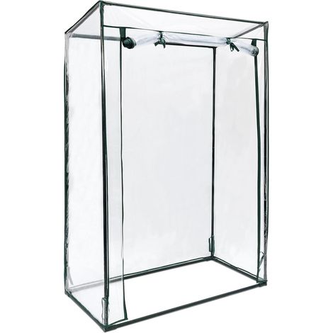 Serre de jardin à tomates Tente pour plantes Protection des légumes Toit abri hiver 150 x 100 x 50 cm PVC housse résistante fleurs (1/5)