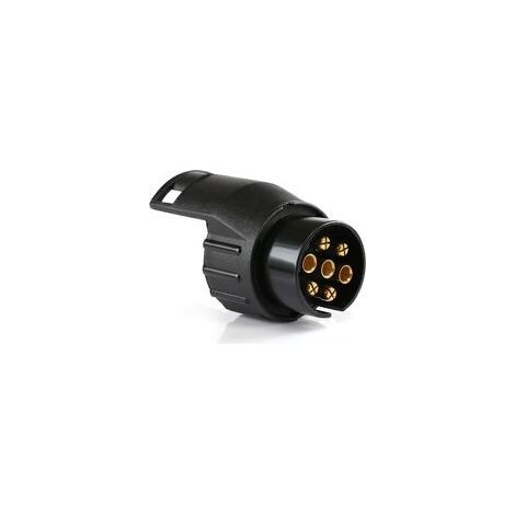 Anhängersteckdosenadapter, universelles Zubehör, wasserdichter 7-poliger auf 13-poliger Anhängerkupplungsadapter, kompatibel mit PKW und LKW (1/4)