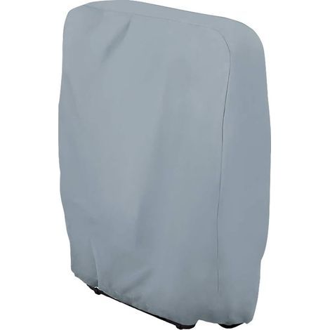 Funda protectora para tumbona plegable, funda para silla de jardín, a prueba de polvo, impermeable, resistente a los rayos UV, funda Oxford 210d para sillón reclinable de jardín, 71 × 110 cm (gris) (1/5)