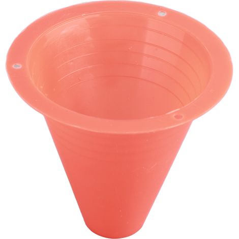 10 cônes d'entraînement football orange, lot de marqueurs en plastique pour entraînement sportif (1/4)