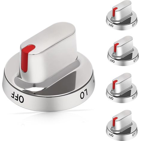 5pcs DG64-00472A / DG64-00347A Stove Knobs Compatible with Samsung Gas Range Knobs DG64-00473A, DG64-00347B Stove Knob, replaces FX710bgs, NX58F5500SS, FX510BGS, FX510BGS, NX58F5300SS (1/5)