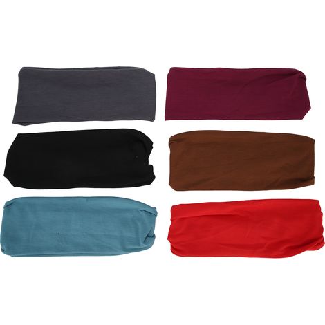 6 bandeaux élastiques pour femmes, set sport yoga running, accessoire fitness tendance (1/5)