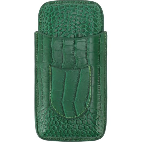 Étui à cigares 3 doigts en cuir synthétique, portable, robuste et élégant, boîte de voyage pour affaires et extérieur 81 (1/5)