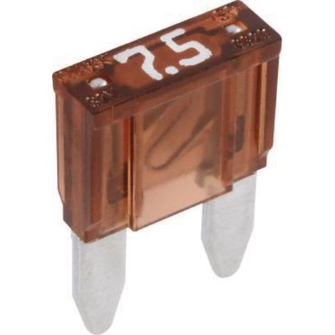 Mini-Flachsteckersicherung 32 V 1 x 7,5 A 10,9 x 16,3 mm braun