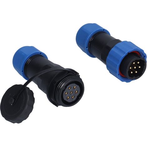 Prise aviation étanche IP68, connecteur mâle/femelle à bornes bout à bout, 380 V, SP207 broches (1/5)