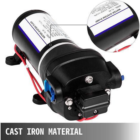 Pompe à membrane surpresseur 12V FL-40, pompe eau auto-amorçante 2.76 bar 40PSI, débit 17L/min pour caravane bateau camping-car jardin (1/5)