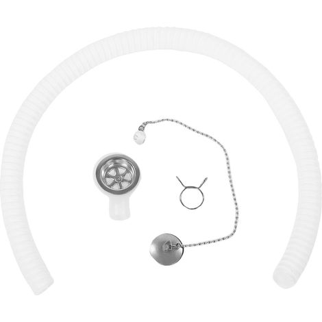 Connecteur de vidange d'évier de camping-car à Angle droit avec bouchon, Kit de collier de serrage de chaîne Anti-perte, adaptateur d'égout antirouille pour Yachts de camping-car (1/5)