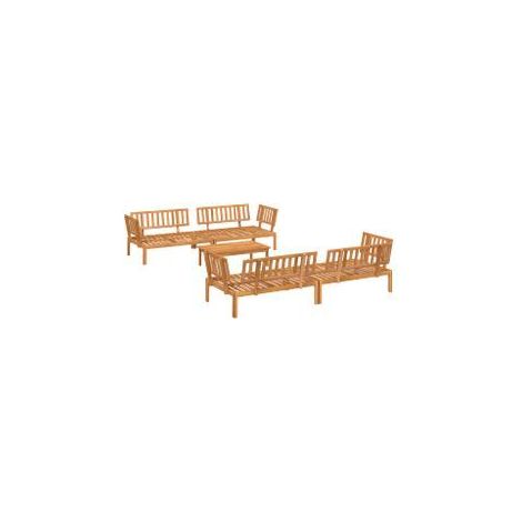 Salon palette de jardin 5 pcs bois d'acacia massif (1/5)