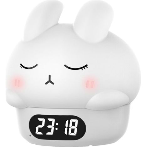 avec veilleuse en forme de lapin Lumire en silicone pour (1/5)