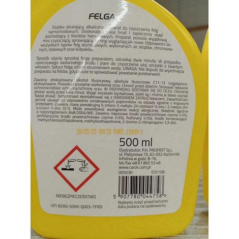 Nettoyant liquide pour jantes en aluminium 500 ml