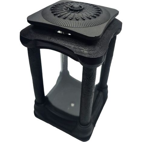 Farol Roma resina negro 1 PIEZA (1/5)