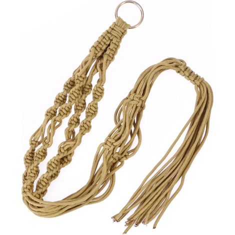 Suspension pour plantes en corde de coton, durable et délicate (1/5)