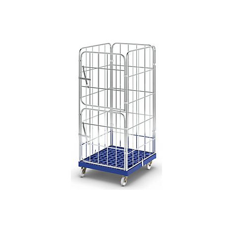 Contenedor rodante con tablero rodante de plástico  por 4 lados