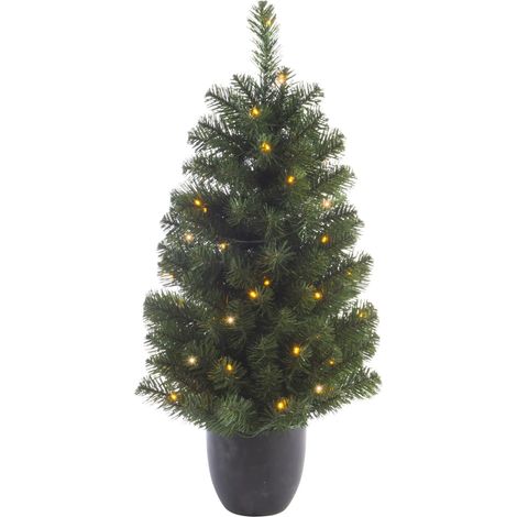 Árbol de Navidad Imperial en vaso verde con 50 LED 50 × 90 cm (1/3)