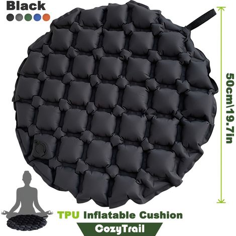 Coussin de siège gonflable en TPU - Portable, durable et facile à gonfler pour les événements en plein air, le camping, la pêche et le sport - (1/5)