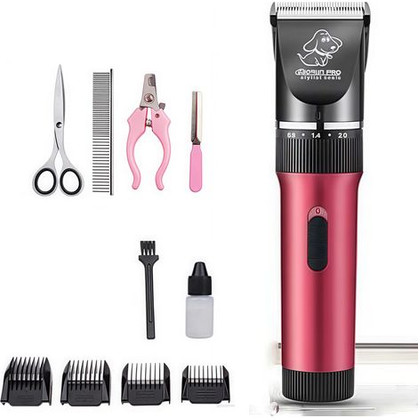 Tondeuse à poils d'animaux, professional, ultra silencieuse, recargable, sans fil, pour chat et chien, rasoir professional (1/5)