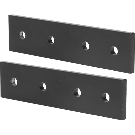 Lot de 2 Plaques de Liaison 4 Trous en Alliage d'Aluminium, Équerres Plates Droites, Fixations Métalliques pour Profilé 4040 (1/5)