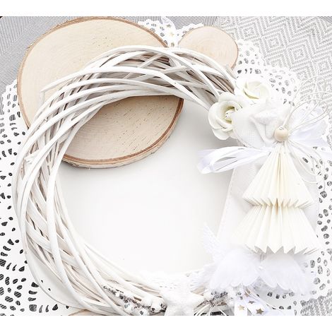 Rama de fruta con bayas blancas para las fiestas, 10 cm, 4 unidades. (1/4)