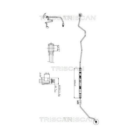 Tuyau hydraulique, direction TRISCAN 8516 29019 SEAT 1H1 422 893 1H1 422 893 G