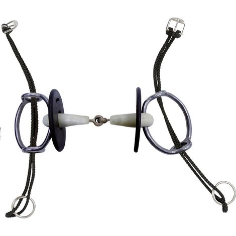 Filetto Daslo elevatore snodato flessibile con rivestimento in gomma al gusto di menta completo di rondelle: 12,5", Argento