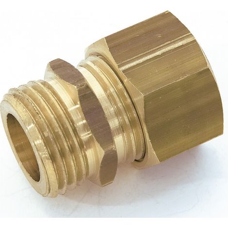 Messing-Doppelkonusmuffe M 20 x 27 für Kupferrohr QUICK PLOMBERIE