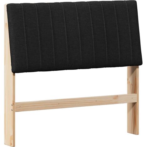 Maison Exclusive - Cabecero tapizado Negro 100 cm Madera de pino