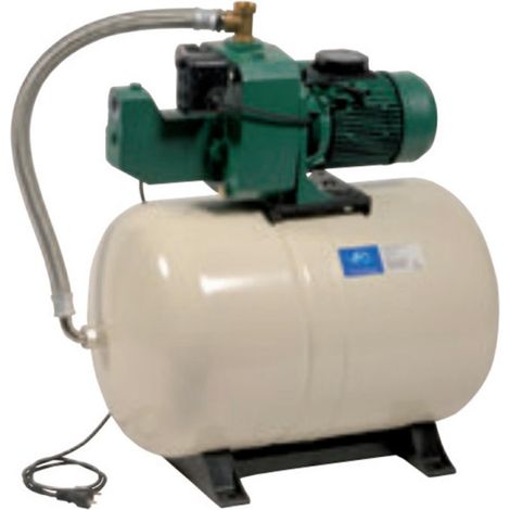 DAB – Surpresseur 100L AQUAJETGWS151100M – Pompe à eau 1,1 kW – Débit max 4,2 m3/h – Hauteur d'aspiration 8m – Réservoir horizontal à diaphragme
