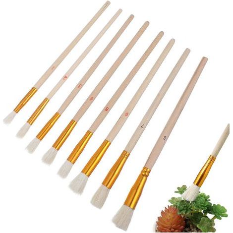Tragbares, 8-teiliges manuelles Bestäubungswerkzeug für Freilandpflanzen – 20,00 x 0,80 x 0,80 cm (1/4)