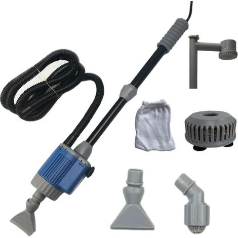Applicable Nettoyeur d'aquarium Nettoyer sans Effort Le réservoir de Poissons Accessoires puissants de changeur de Siphon pour Les Accessoires d'aquarium d'ABS d'aquarium, 1.5m (1/5)