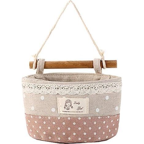 Organisateur suspendu Organisateur de sac de rangement pour chambre d'enfant Organisateur suspendu Organisateur de porte de salle de bain Étagère suspendue Tissu (Rose)-Fei Yu (1/5)