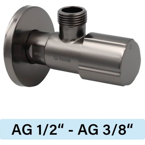 Eckventil Tucai TMM C850 Premium AG/AG  1/2"-3/8" schwarzstahl