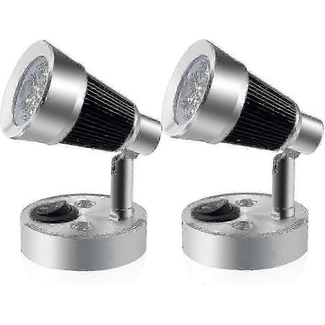 25-26 12V 3W Lampe de lecture pour camping-car - Applique murale LED avec spot pour l'éclairage intérieur de camping-car et de chambre de fourgon aménagé (intensité réglable)DP (1/4)