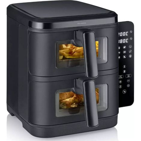 Friteuse sans huile 2x5.5l 2600w noir - Severin - FR2468