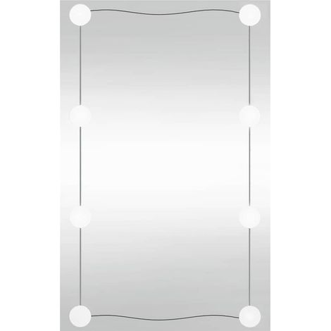 Maison Exclusive - Specchio da Parete con Luci LED 40x60 cm Vetro Rettangolare