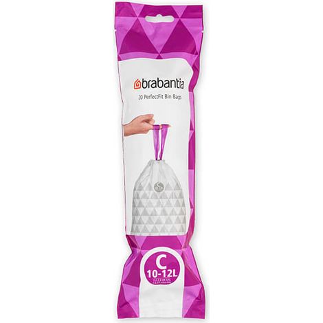 Brabantia Perfectfit Bags Size C 10-12 Litre 20 Bag Roll
