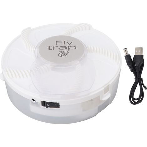 Piège à mouches électrique USB rechargeable silencieux, capture-mouches automatique amovible pour restaurant cuisine (1/5)