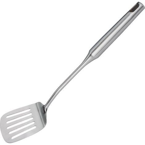 Spatule à fentes en acier inoxydable, ustensile de cuisine pour une utilisation en cuisine avec poignée creuse, argent/14,9 pouces (1/4)