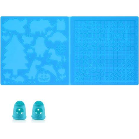 Tapis pour stylo d'impression 3D, 41,2 x 20,3 x 0,25 cm, motifs multiples, modèles de stylo 3D, tapis avec 2 doigts résistants à la chaleur (1/3)