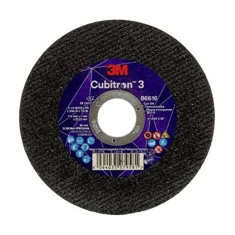 Disco de corte Cubitron 86616 115 mm 25 piezas alto rendimiento