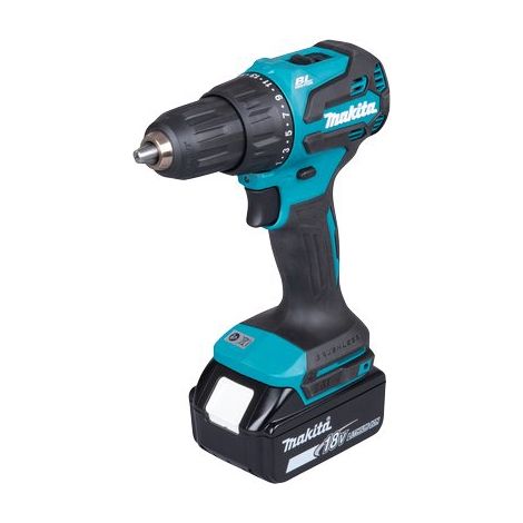 Trapano Avvit Percus Batteria DHP490RTJ Makita X2 Ah 5,0 con Valigia 18 V