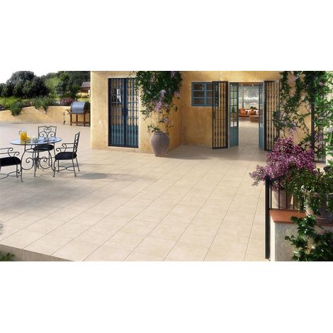 Carrelage extérieur série STORM AD (45x45 cm) - 45X45 cm - Beige anti dérapant
