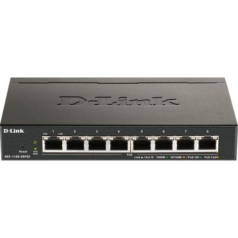 D-Link Switch 8 Porte Gigabit Poe Smart Managed Dgs-1100-08pv2 (1/4)