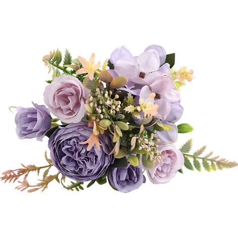 Bouquet De Pivoines Artificielles - Fleur En Soie Avec Tiges Flexibles - Décoration Intérieure Et Événements - 1 Pièce (1/5)