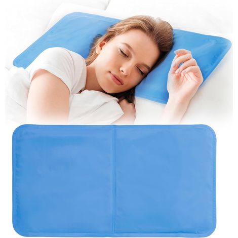 Grand Oreiller en Gel Rafraîchissant pour Meilleure Qualité de Sommeil Coussin Refroidissant 53x29.5cm