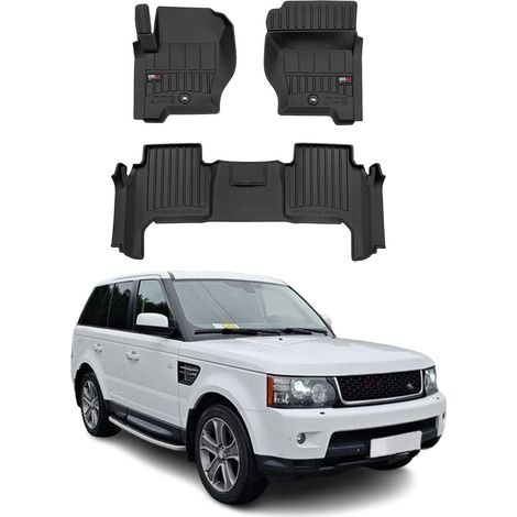 OMAC Tapis de Sol en Caoutchouc Compatible avec Range Rover Sport 2005-2013 Noir Premium