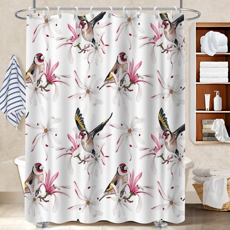 Rideau de bain en polyester 180x180 déco d‘intérieur housse de baignoire pour préparer la maison avant l’arrivée d’invités (1/5)
