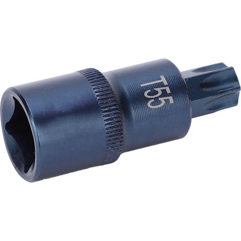 Embout de douille Star S2 en acier allié, clé électrique rapide, finition bleuie, 1/2 x 55 x 55 (1/5)