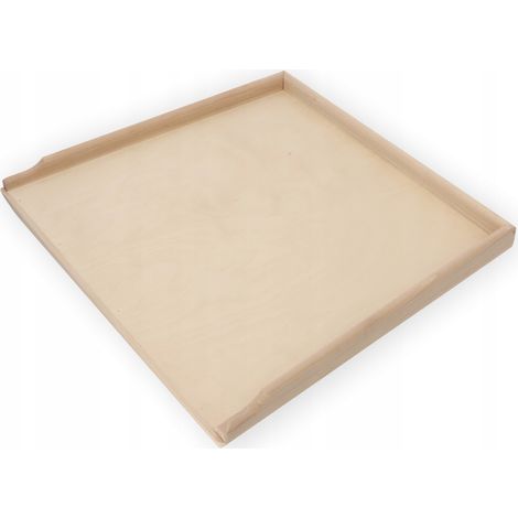 KADAX Holzbackbrett, robustes Backbrett für Pizza, 56 x 48,5cm