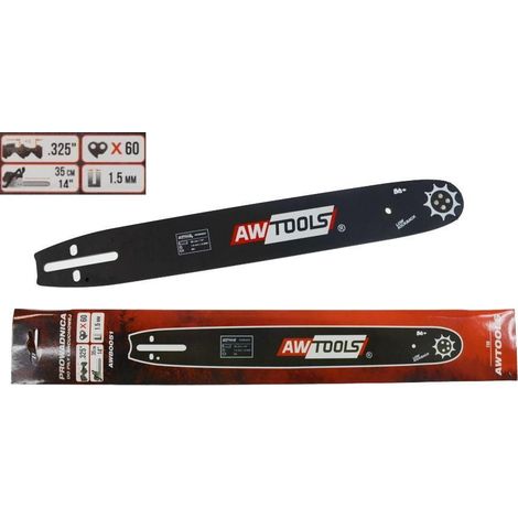 Barra guida Awtools 35 cm/60/325"/1,5 / linea nera (1/5)
